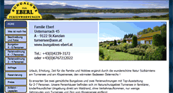 Desktop Screenshot of bungalows-eberl.at